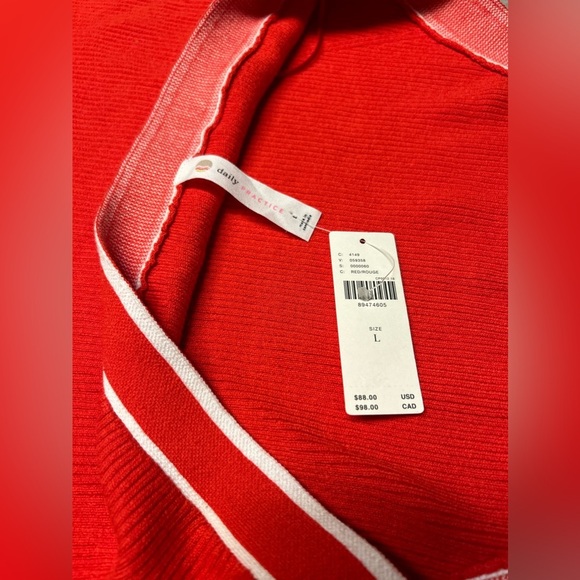 Anthropologie Mini Dress Size Large Daily Practice‎ Full Speed Halter NWT - Picture 5 of 9